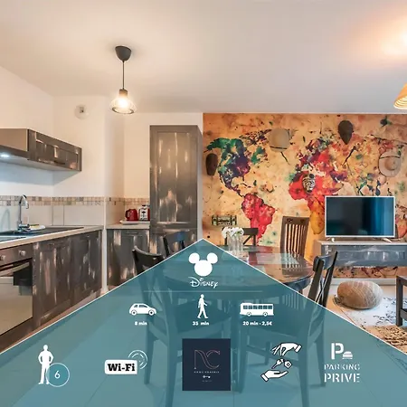 Apartment *disneyland-paris* 6pers, Netflix, Wifi, Parking
